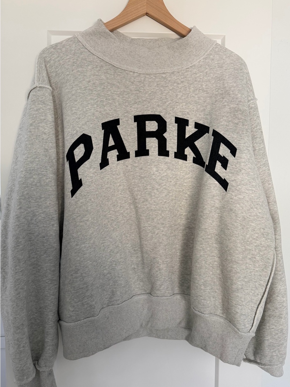 Parke x Set Active Collab - Light Gray/Black Reversible Mock Neck Sweatshirt
